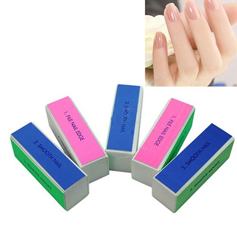 5 x  Art Tips 4-Way Buffer Buffing Sanding Block Files Manicure Tool