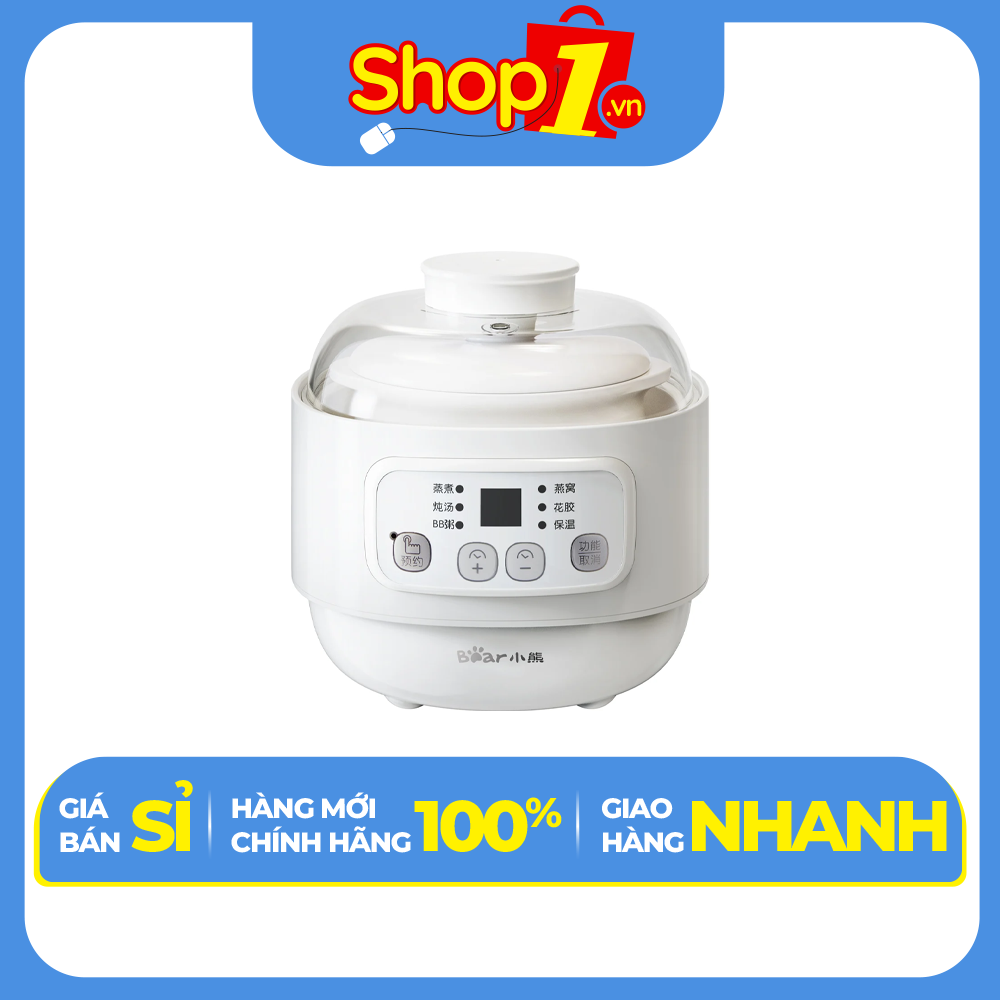 Nồi nấu chậm Bear 0.8 lít DDZ-A08T8 - Hàng chính hãng