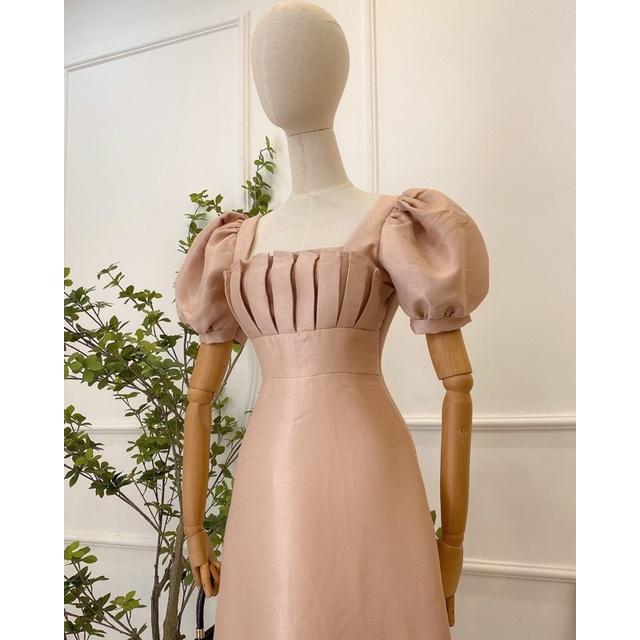 ĐẦM XẾP LI NGỰC TAY BÚP 3 MÀU - FREESIZE