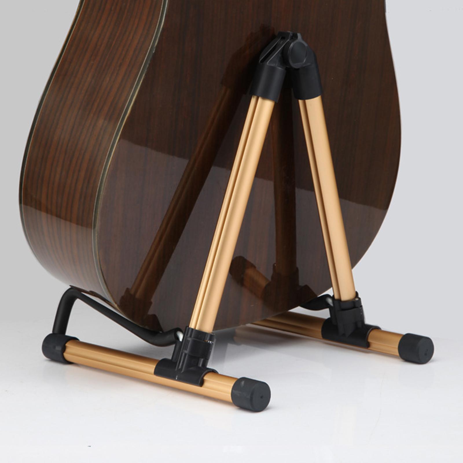Aluminum alloy guitar floor stand holder Golden