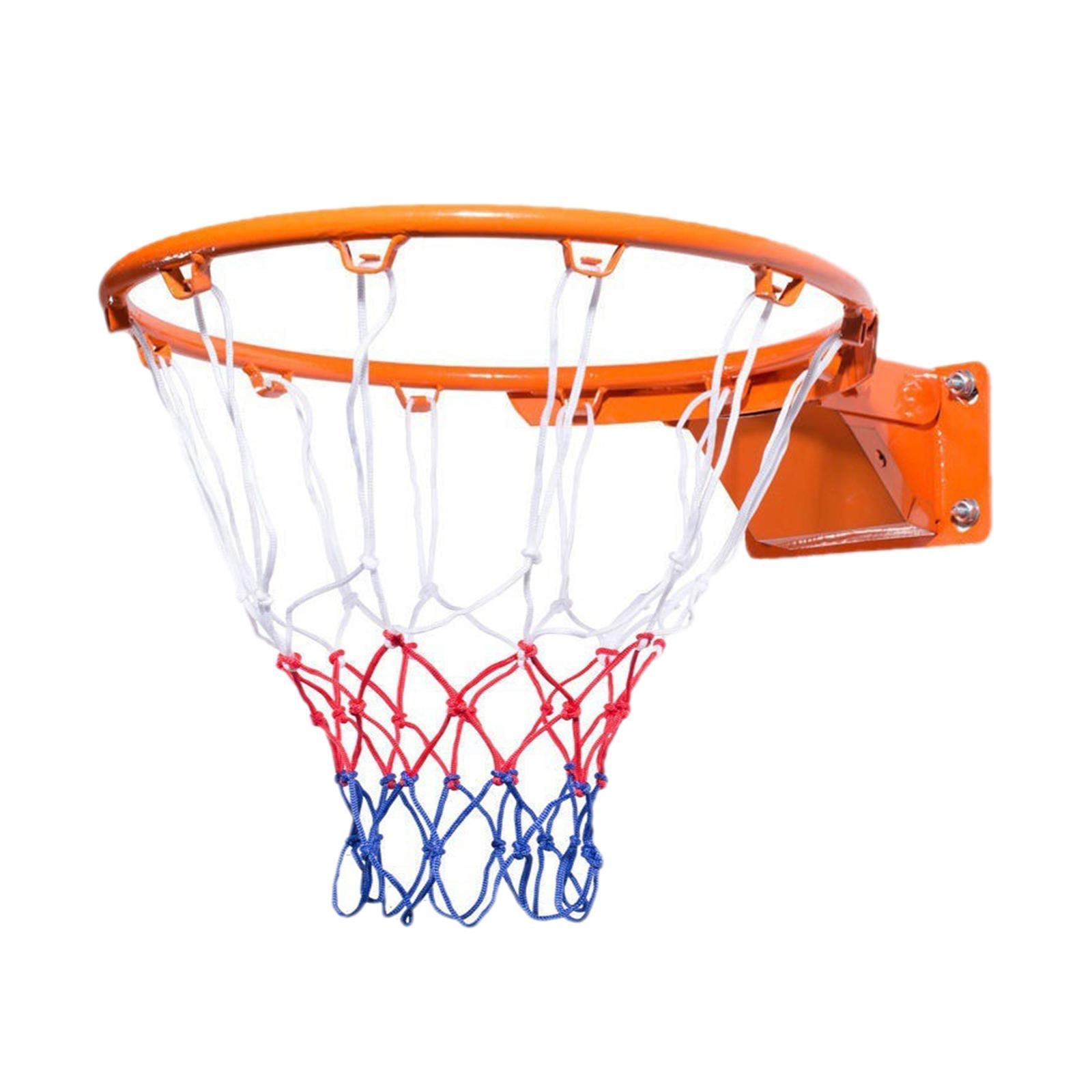 Basketball Hoop Set Wall Mounted Steel Frame Basketball Rim Outdoor Games