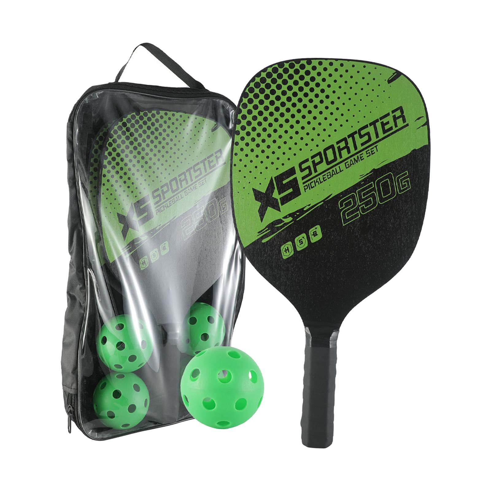 Pickleball Paddles Set of 2 Pickleball Rackets Professional with Carrying Bag Paddle for Pickleball and Ball Set Beginners 2 Players Unisex Pros