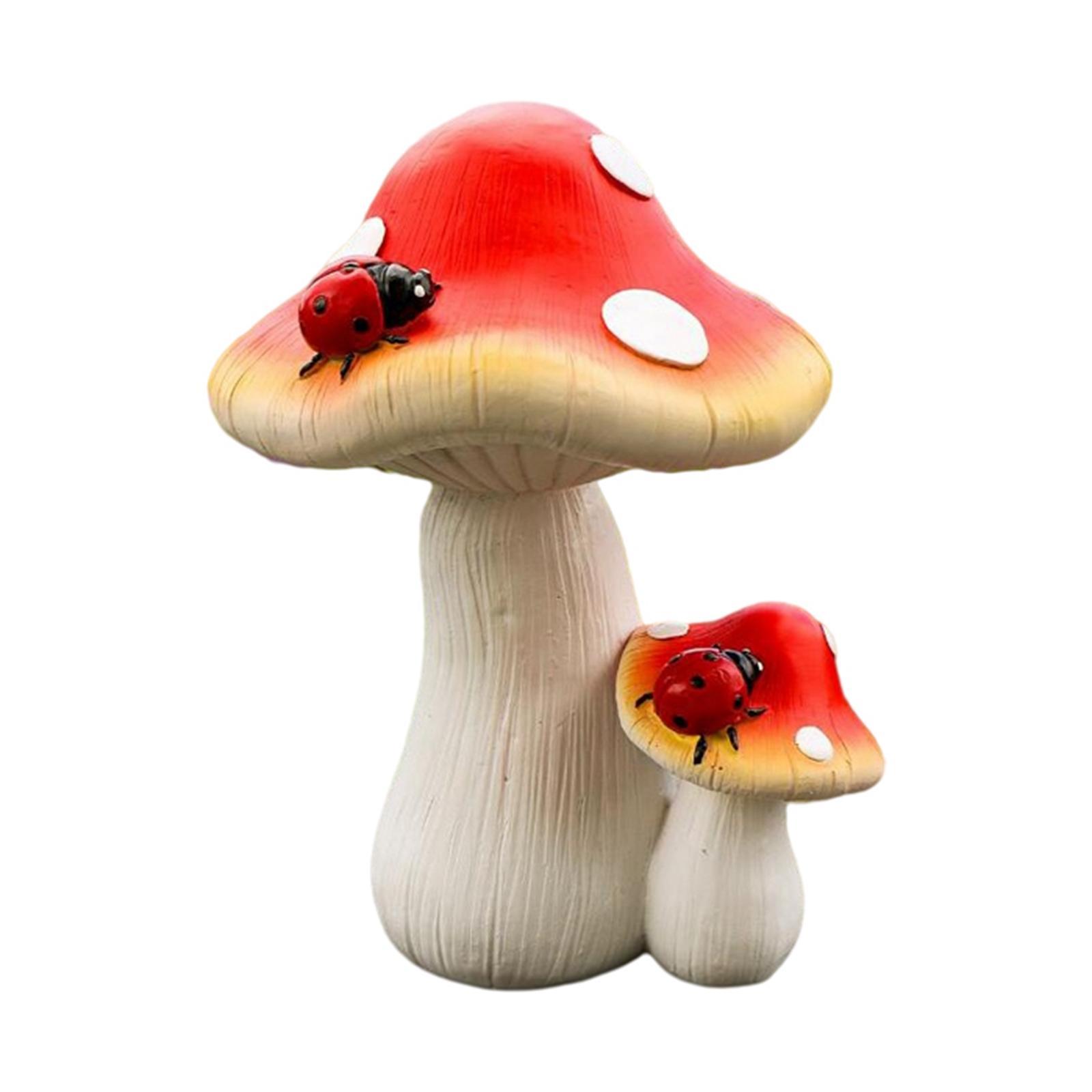 Simulation Mushroom Statue Mushroom Figures Art Crafts for Yard 2