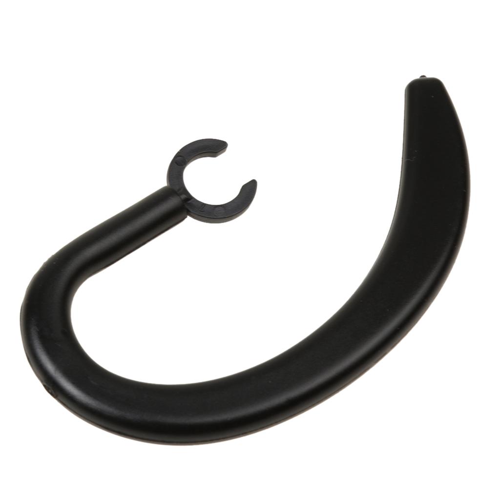 6 Pieces Replacement Earhook Bluetooth Headset Earpiece Ear Hook Clip Black