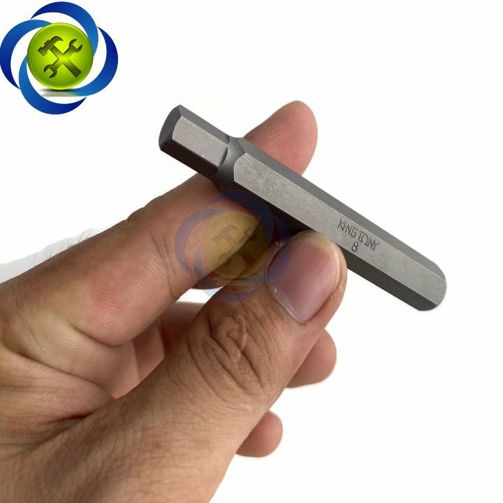Mũi vít  đóng lục giác 8mm Kingtony 168008H  màu xám đen