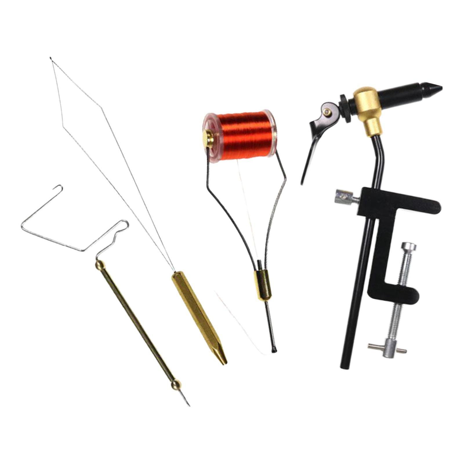 4Pcs Fly Tying Tool Kit Finisher Vise Threader Fishing