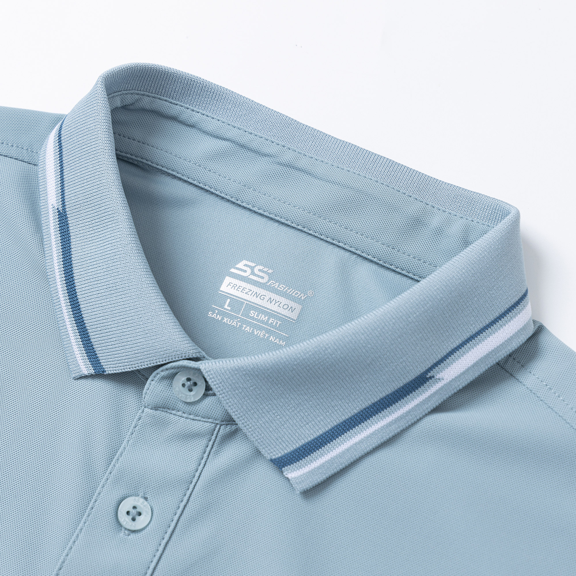 Áo Polo Nam 5S FASHION , Chất Liệu Freezing Siêu Nhẹ, Mát, Thoáng Khí, Thiết Kế Dệt Bo Hiệu Ứng, Thêu Chữ Nổi