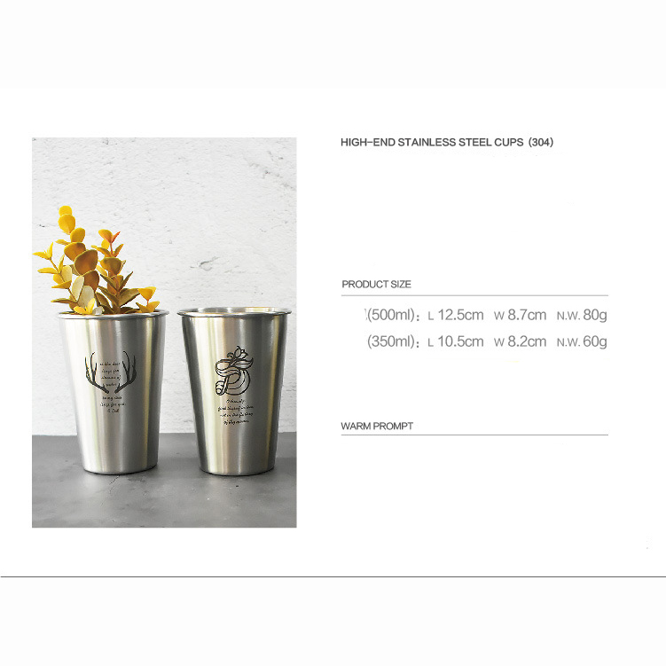 Ly Uống Nước Kim Loại Không Gỉ - Ly Uống Nước Kim Loại In Hình Ngộ Nghĩnh – Ly Nước Kim Loại