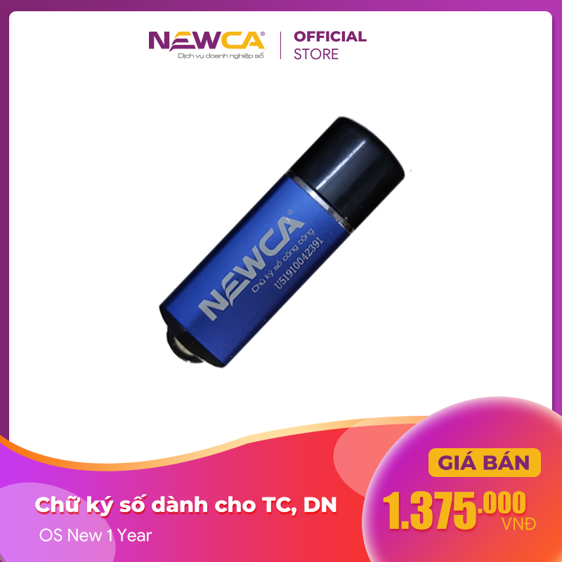 Chữ ký số NewCA dành cho Tổ chức, Doanh nghiệp đăng ký mới