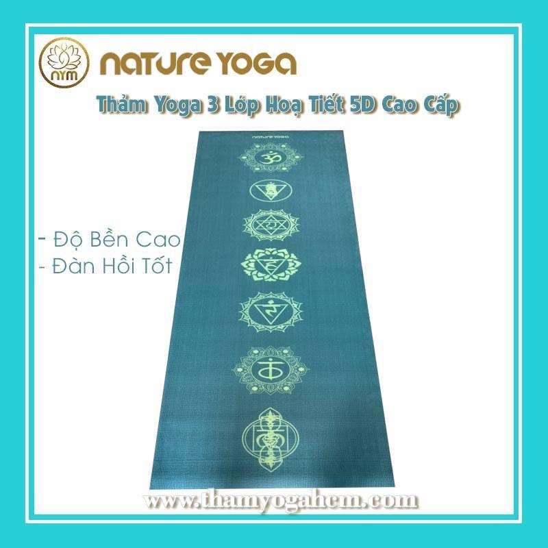 Yoga Hoạ Tiết 5D Độ bền Cao - Đàn Hồi Tốt ( Kèm Túi