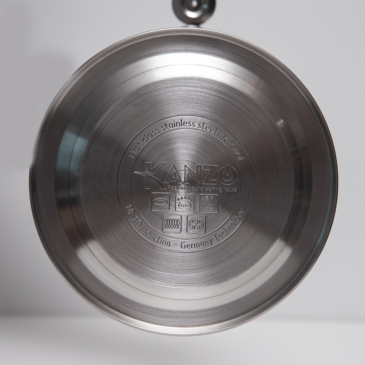Ấm đun nước bếp từ Kanzo KZ-G68 còi báo 3.0 L - Inox 304 - Phù hợp cho mọi loại bếp - Chất lượng Đức