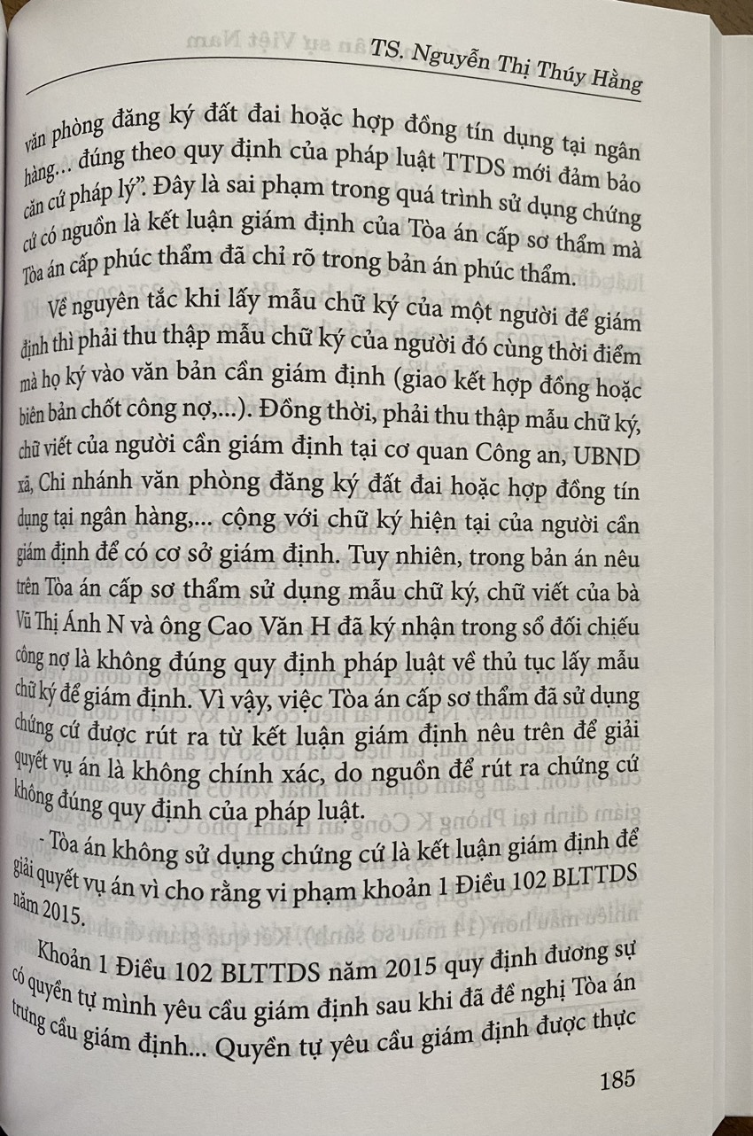 Chứng Cứ Trong Tố Tụng Dân Sự Việt Nam