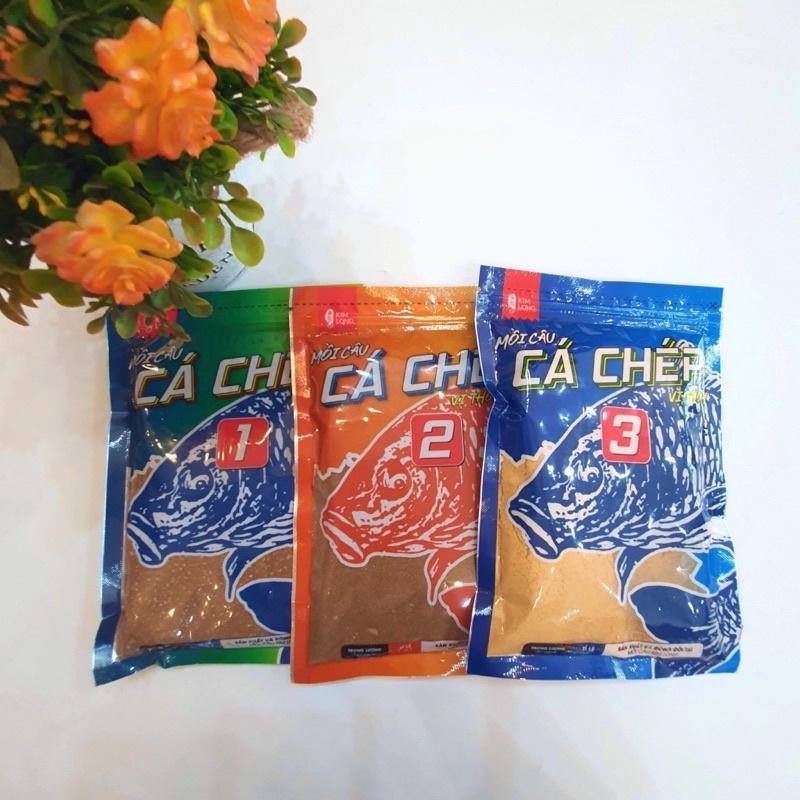 Mồi câu chuyên trị Chép 01-02-03 vị tanh thơm Thính câu cá siêu nhậy Kim Long Đồ Câu Việt Bắc