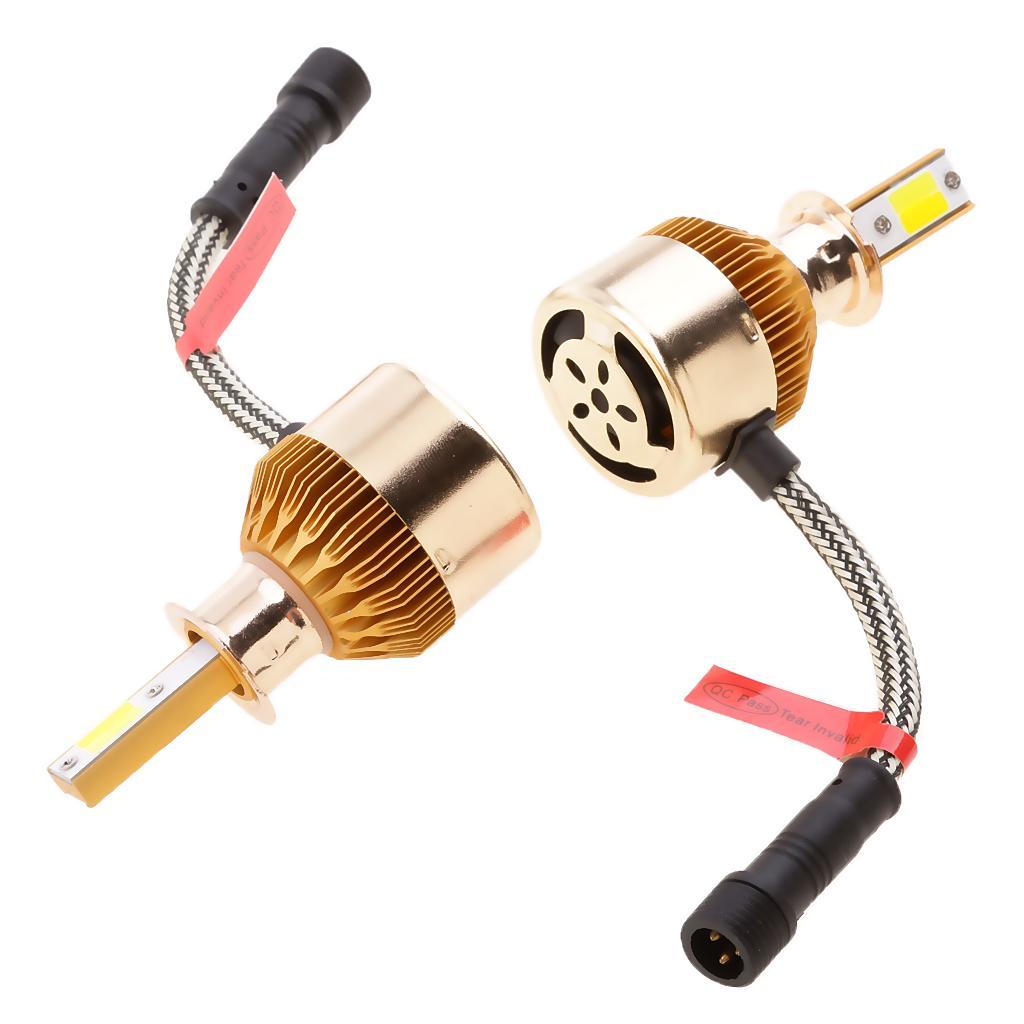 1 Pair H3 Dual Color High Performance Headlight Fog Light Indicator