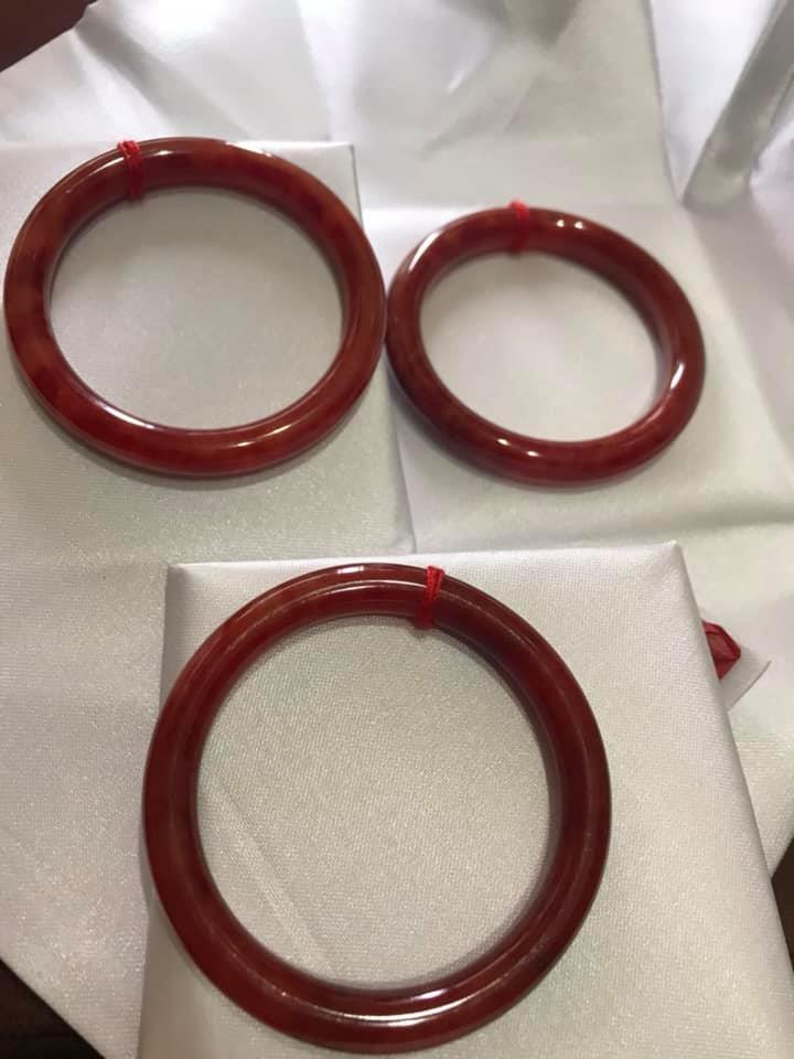 VÒNG ĐEO TAY NỮ ĐÁ CẨM THẠCH ĐỎ ĐẬM MỚI SIZE NHỎ 47MM NỮ HỎA THỔ MỆNH DƯỚI 48KG