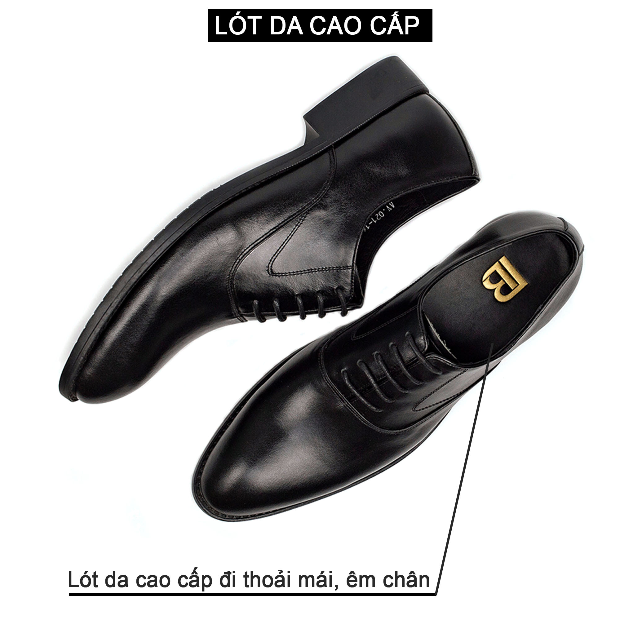 Giày da nam, giày oxford công sở G103 - Da bò Nappa cao cấp