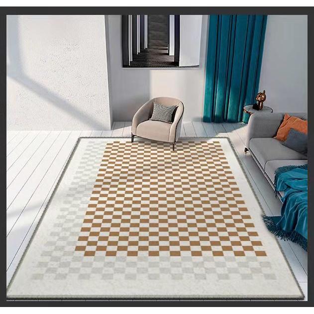 Giả cashmere thảm trong phòng ngủ đầu giường chăn sang trọng phòng khách bàn cà phê thảm nhà đệm chân.