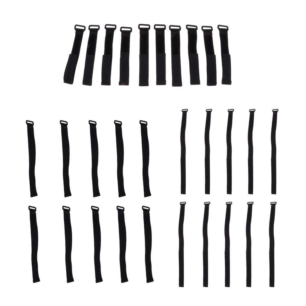 10 Pcs Backpack Luggage Straps Cable Ties Fastener Hook And Loop