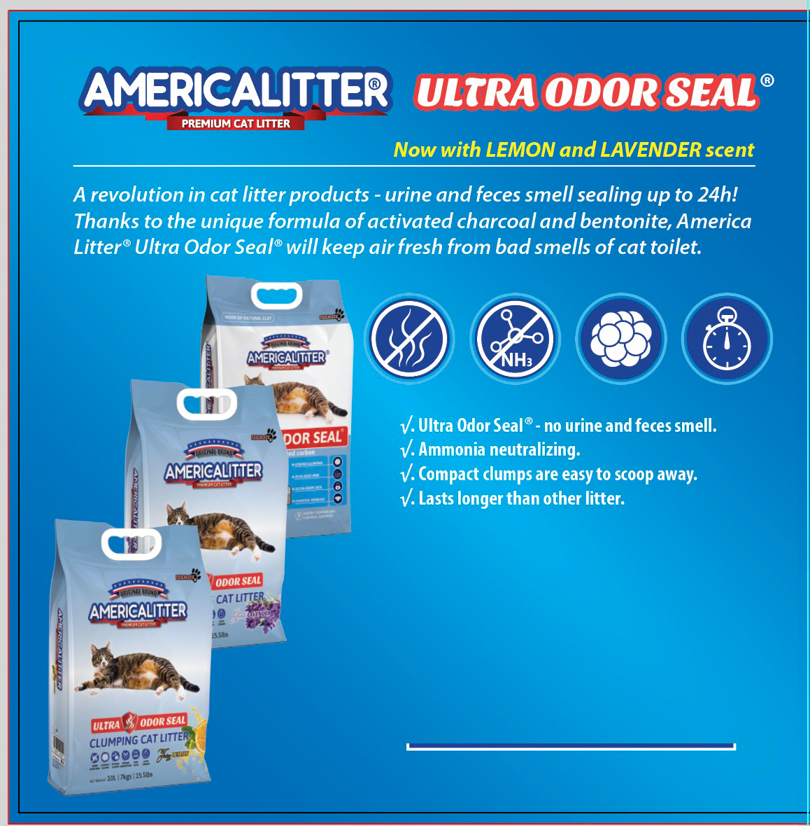 Cát Cho Mèo America Litter 10L siêu vón siêu hút mùi