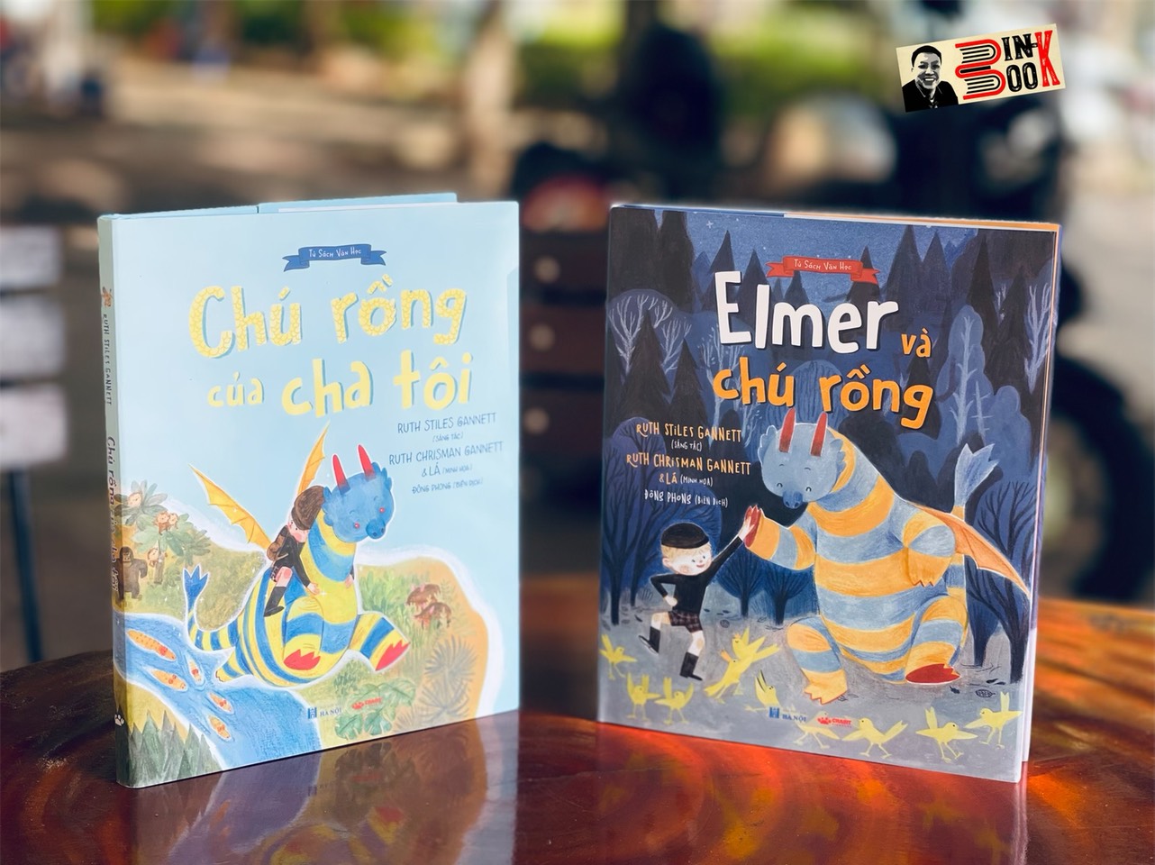 (Combo 2 cuốn) (Bìa cứng có áo) CHÚ RỒNG CỦA CHA TÔI và ELMER VÀ CHÚ RỒNG - Ruth Stiles Gannett – minh họa bởi Ruth Chrisman Gannett & Lá - Crabit Kidbooks 