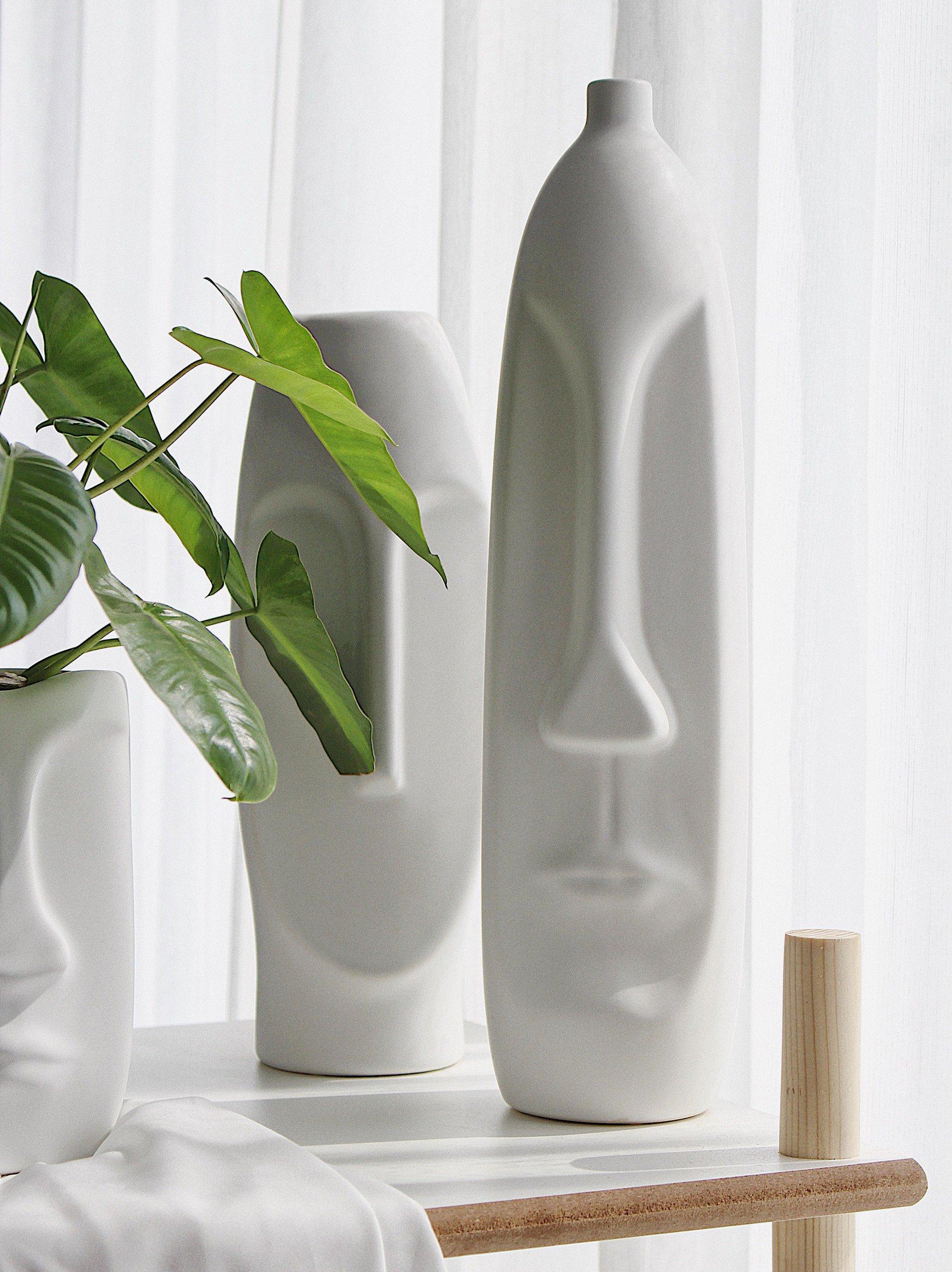 Bình Hoa Deno Décor Rushmore Hình Mặt Người