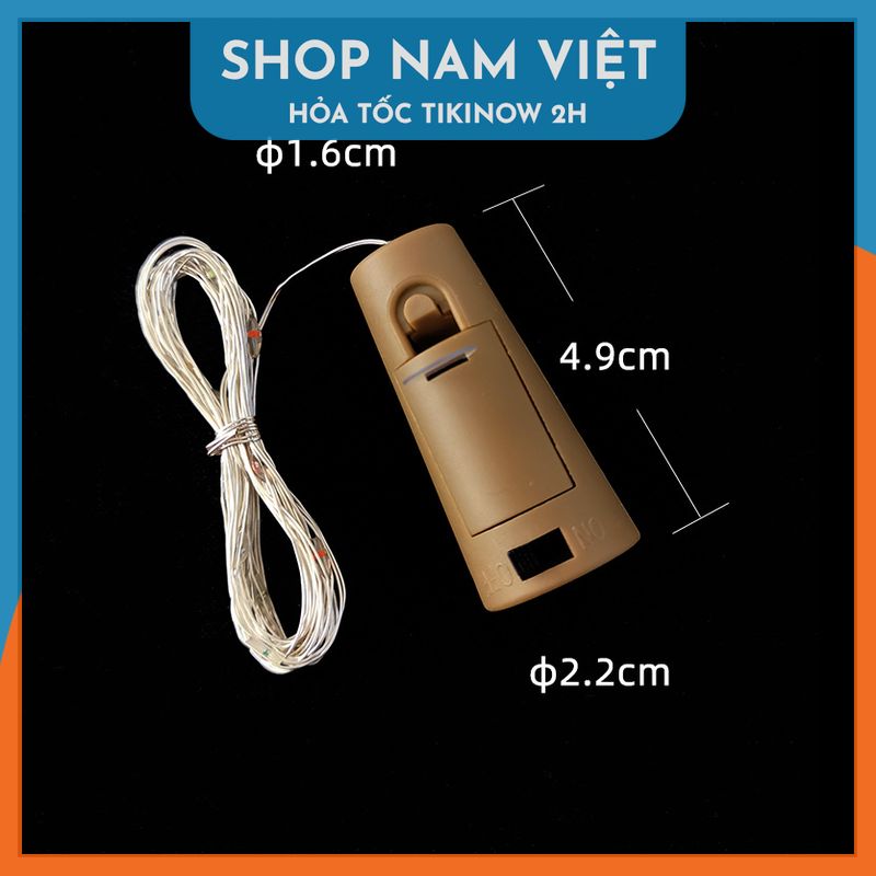 [Sẵn Pin] Đèn Led Đom Đóm Nút Chai Trang Trí Nhà Hàng