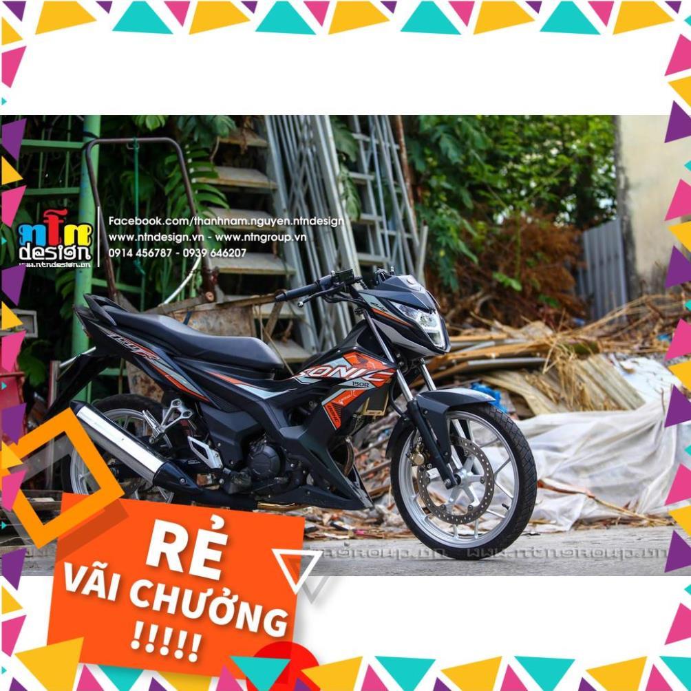 Tem Rời Sonic Mẫu 150R Cam Đen