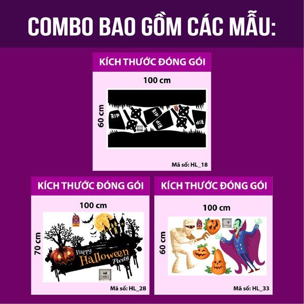 DECAL TRANG TRÍ HALLOWEEN COMBO SỐ 13