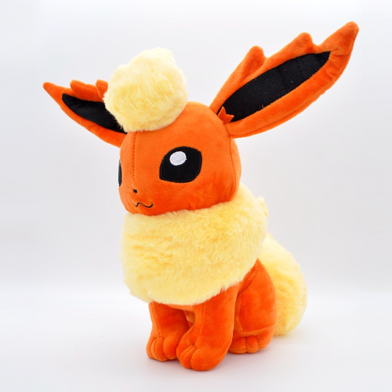 Gấu bông pokemon Eevee (eevui) Flareon hệ lửa (20cm---&gt;30cm) nguyên tem nguyên tag xịn mịn đẹp hàng cao cấp, an toàn cho trẻ nhỏ