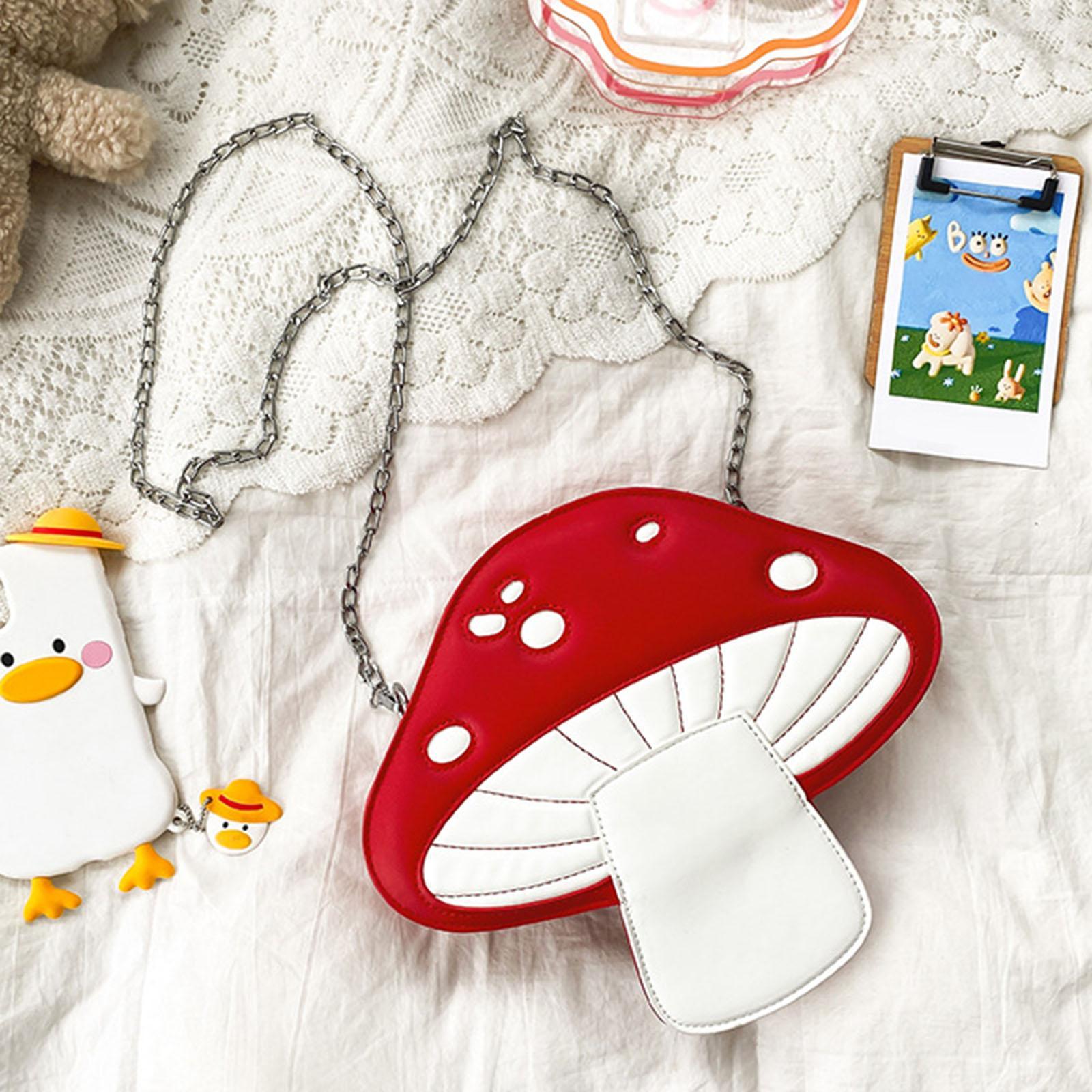 Fashion Mushroom Shape Shoulder Bag Purses Travel Tote for Women
