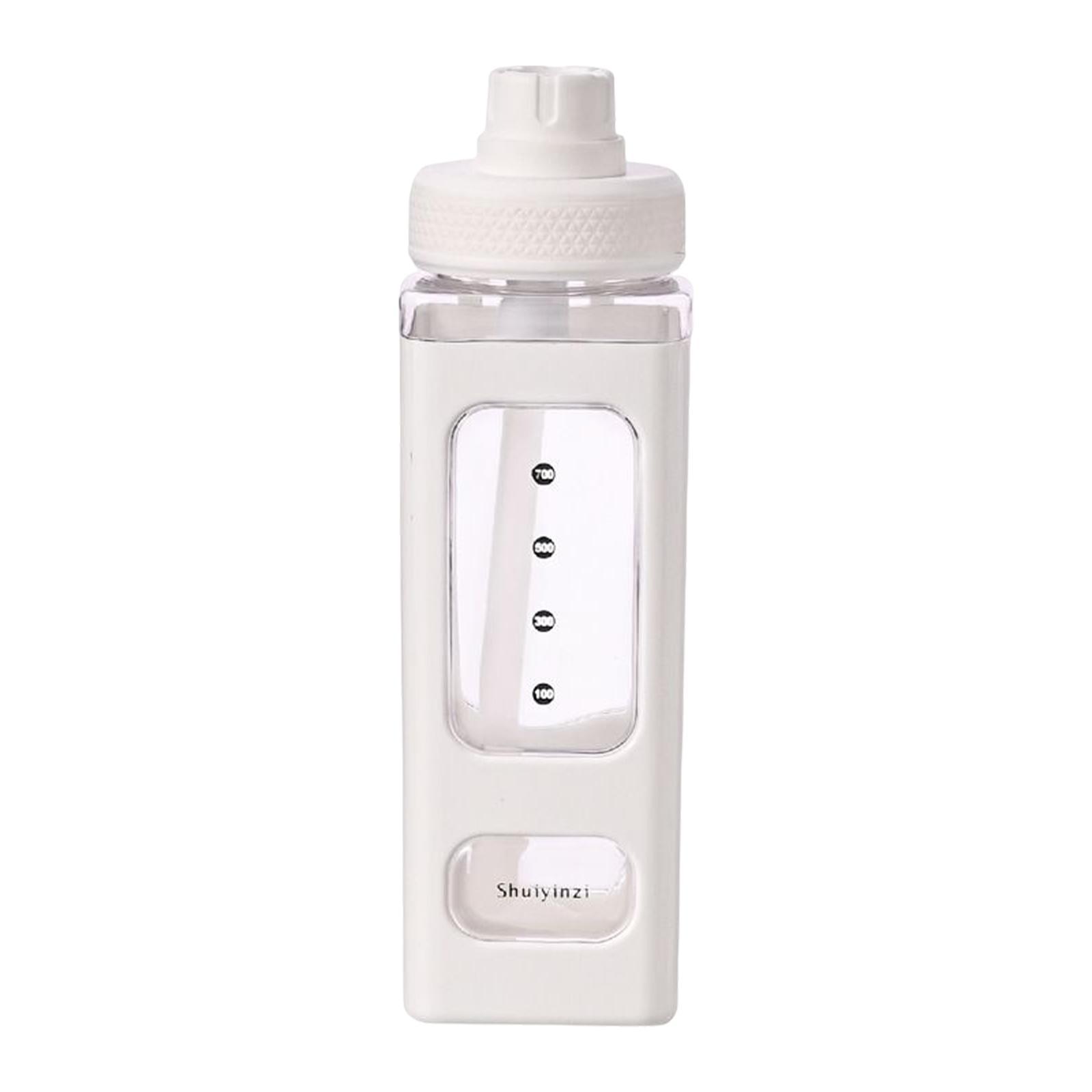 Water Bottle with Straw 700ml Reusable with Lids and Straws Handle Large Water Jug for Adult Student