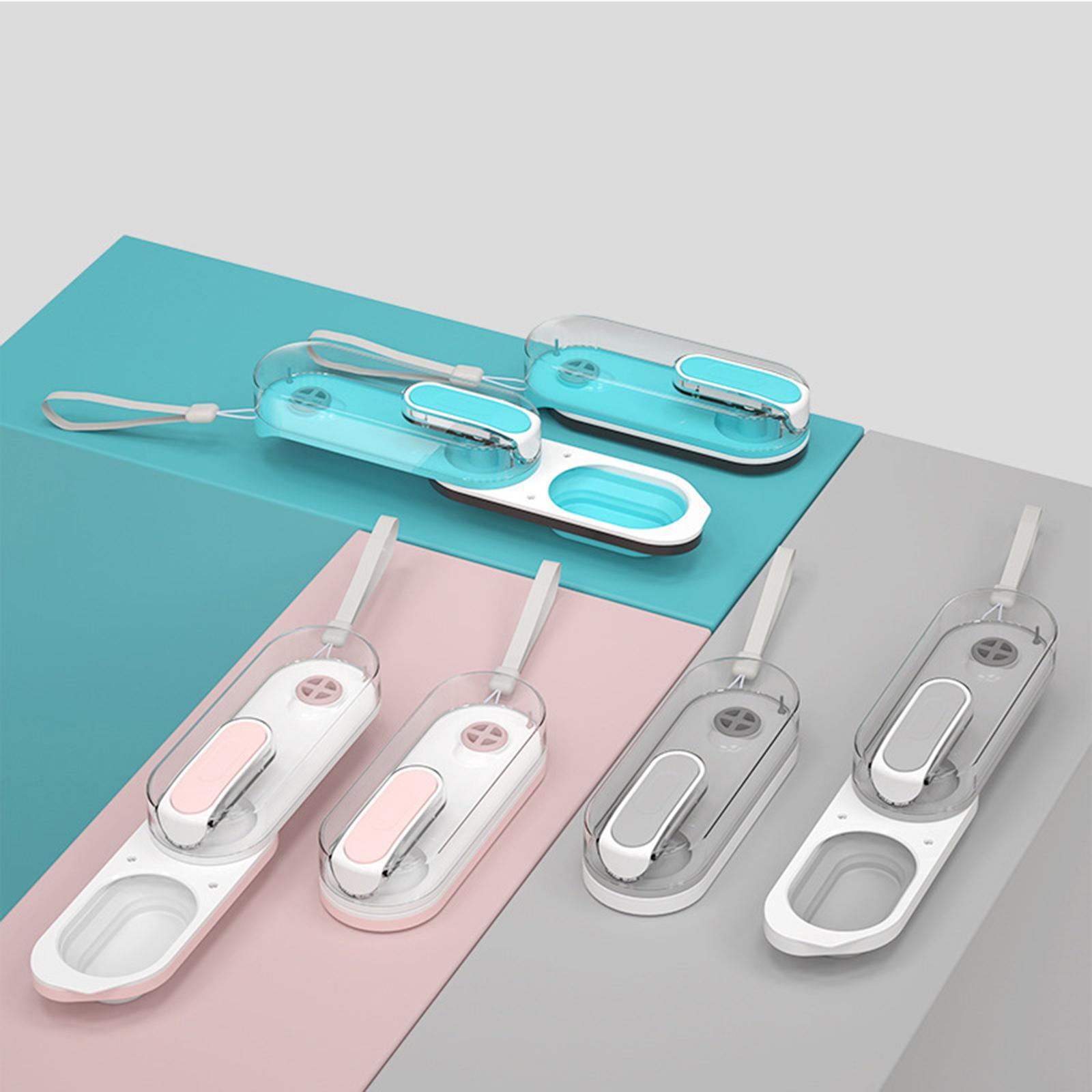 Portable Pets Water Bottle Puppy Water Dispenser Blue