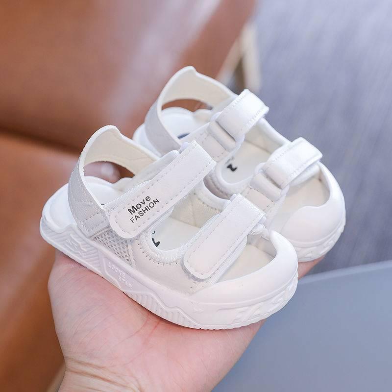 Sandal dép tập đi chống vấp quai dán đế mềm nhẹ cho bé trai bé gái