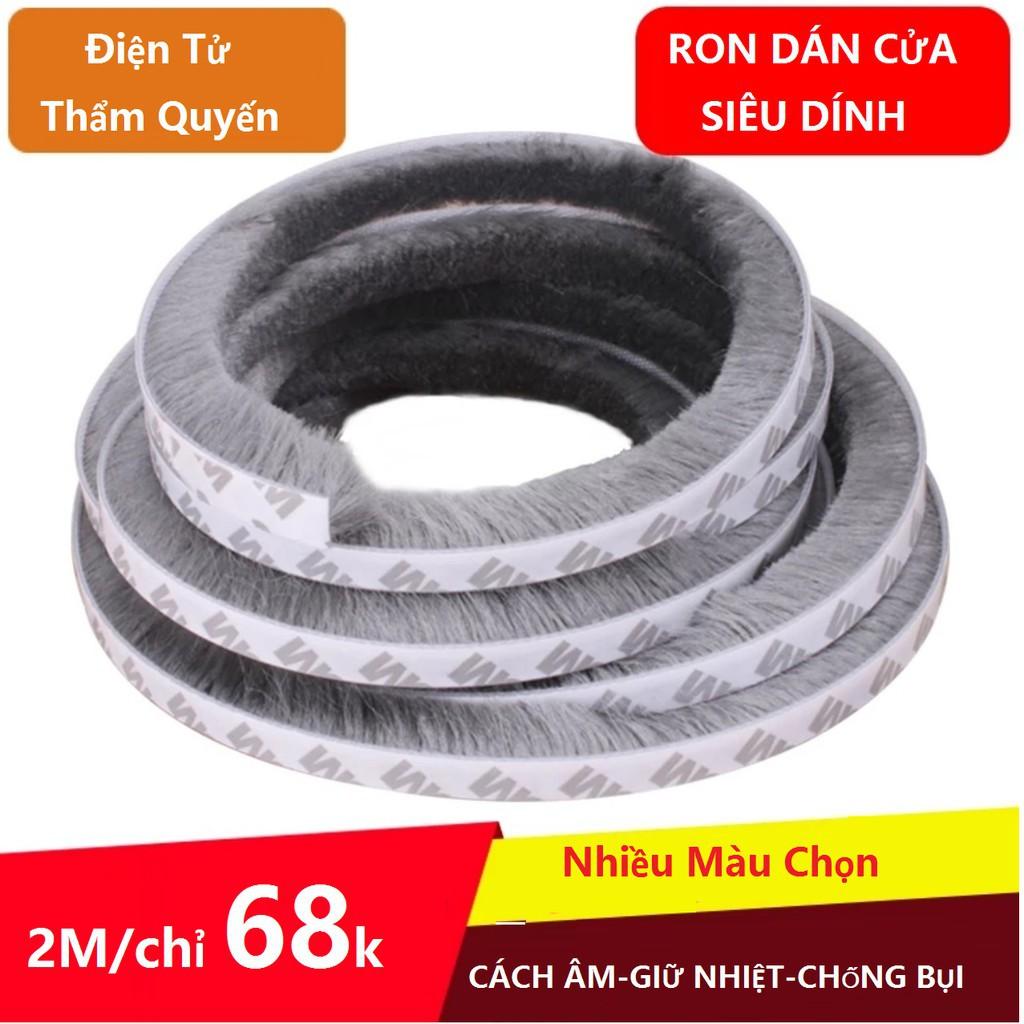 Ron sợi dán khe khung cửa, tấm chắn chống bụi, gió, hơi điều hòa (7*12mm)-Đơn vị bán 3 mét Trendycar