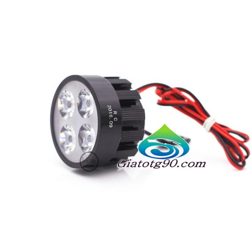 ️️ Đèn Led trợ sáng xe máy gắn chân gương 6401 (2 đèn) Tặng 1 Đèn Led Gắn van xe M 307.