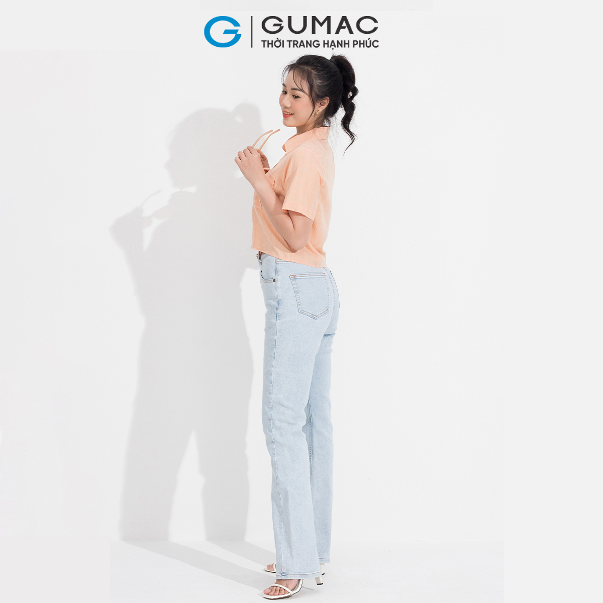 Áo sơ mi kiểu túi hộp GUMAC AD05071