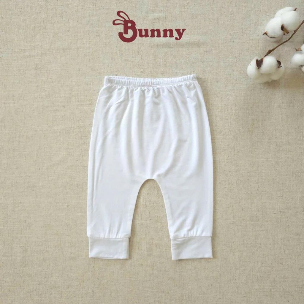 [3-10kg] Quần Dài Thun Lạnh Modal Mềm, Mát, Co Giãn Tốt Cho Bé - Bunny baby - 1 Quần - Hồng Nhạt