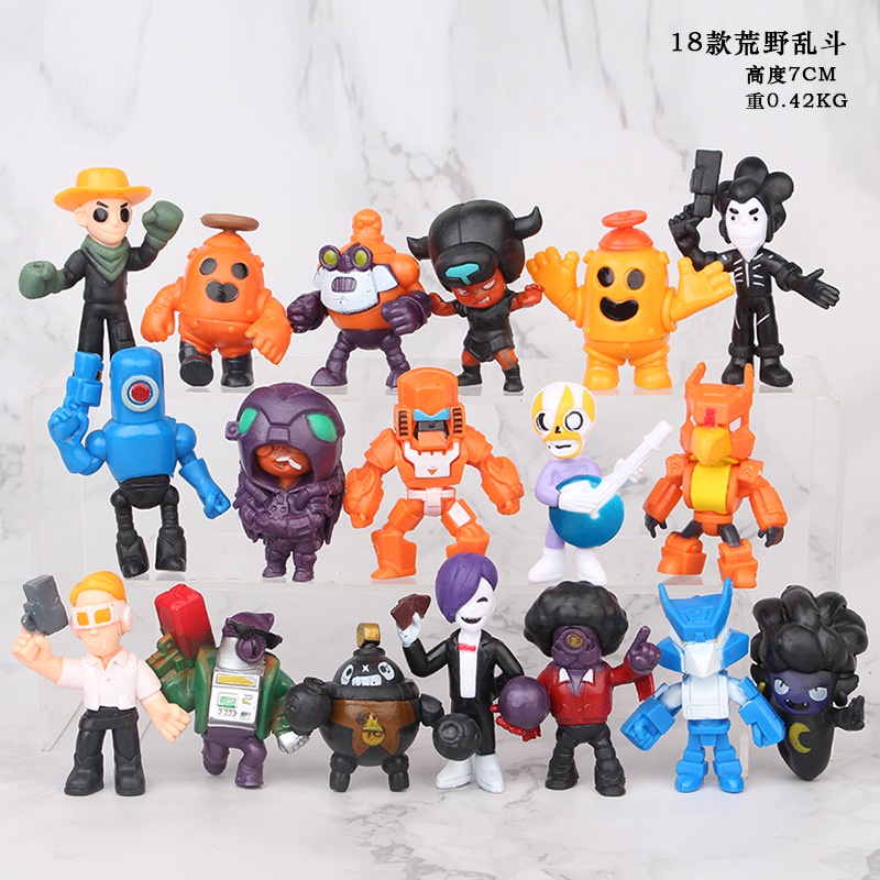 Bộ 18 Mô Hình Nhân Vật Trong Game Brawl Stars - Cao 7cm