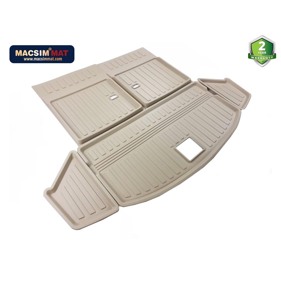 Thảm lót cốp New MAZDA CX8 nhãn hiệu Macsim chất liệu TPV cao cấp màu đen,be