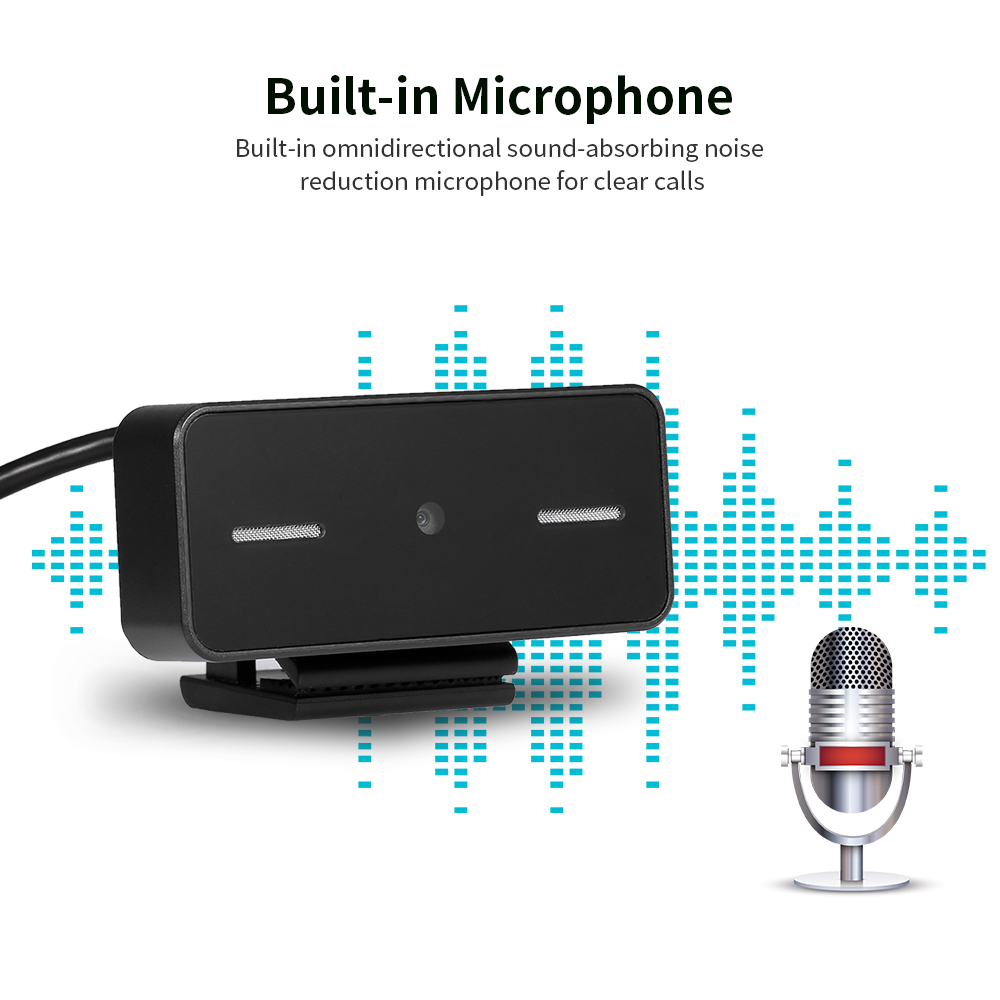 Webcam Tích hợp micrô Độ nét cao không có ổ đĩa cho Máy tính xách tay PC