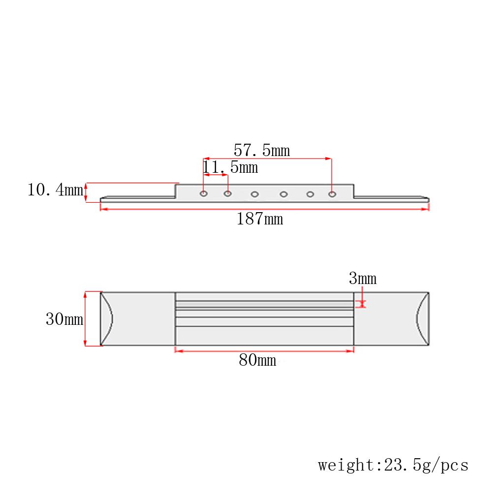  Guitar Cổ Điển Gỗ Cầu cho 6 Dây Đàn Guitar Phụ Kiện Thay Thế