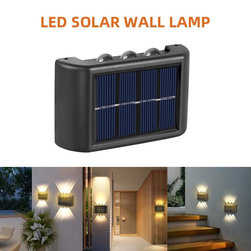 Đèn LED Gắn Tường Sử Dụng Năng Lượng Mặt Trời Chống Nước Tiện Lợi