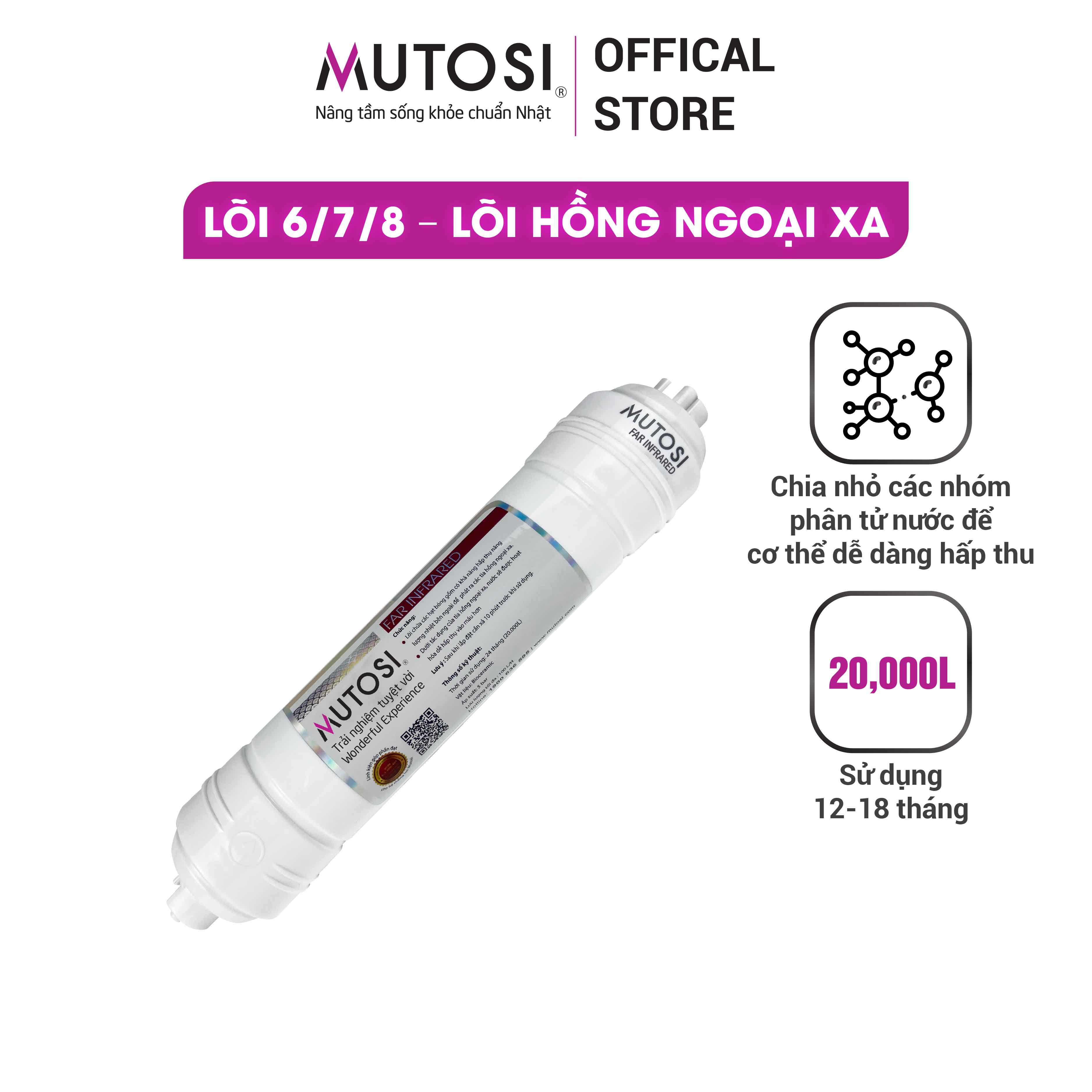 Lõi 6/7/8 – Lõi hồng ngoại xa (Far Infrared) - Hàng chính hãng