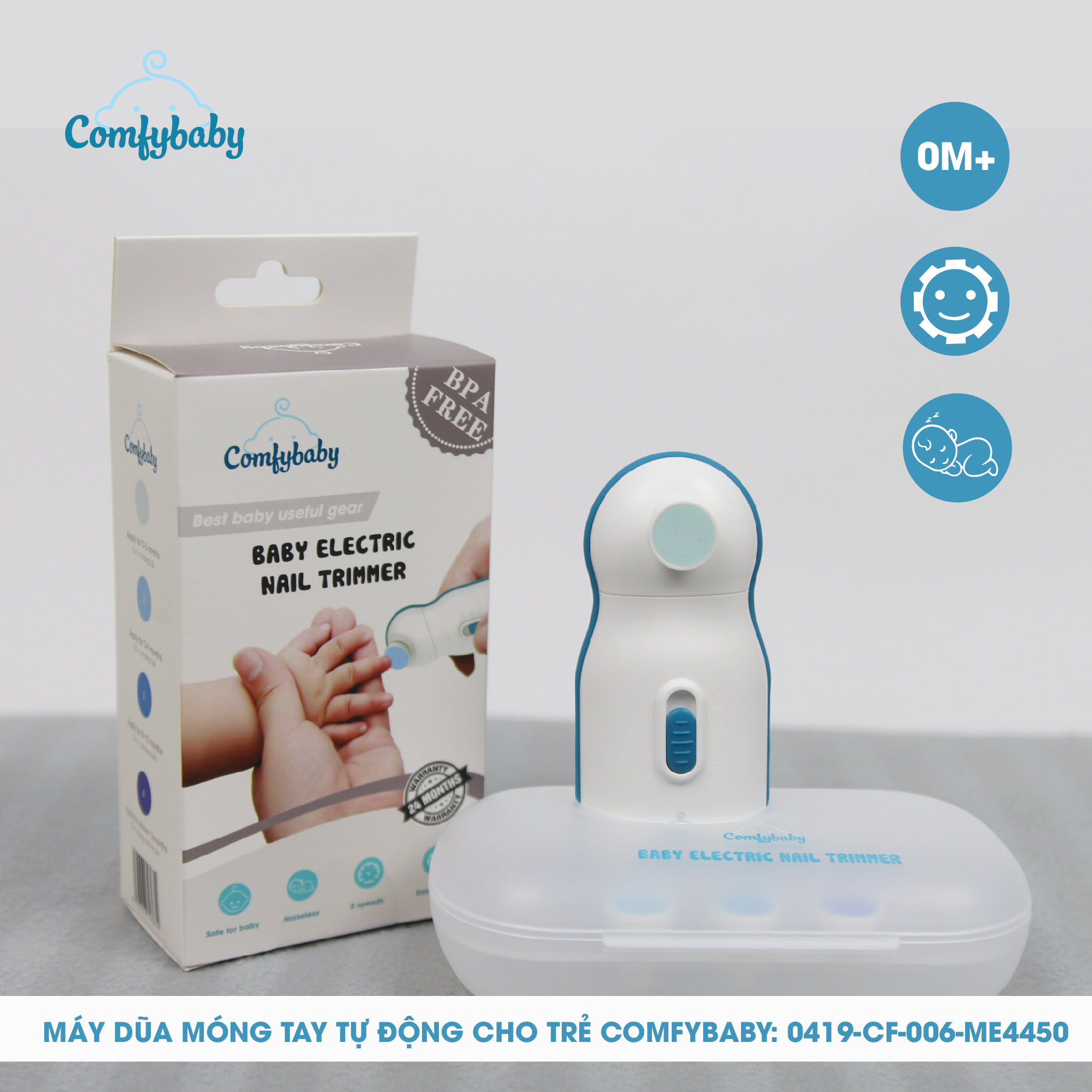 Máy dũa móng tay tự động cho trẻ Comfybaby