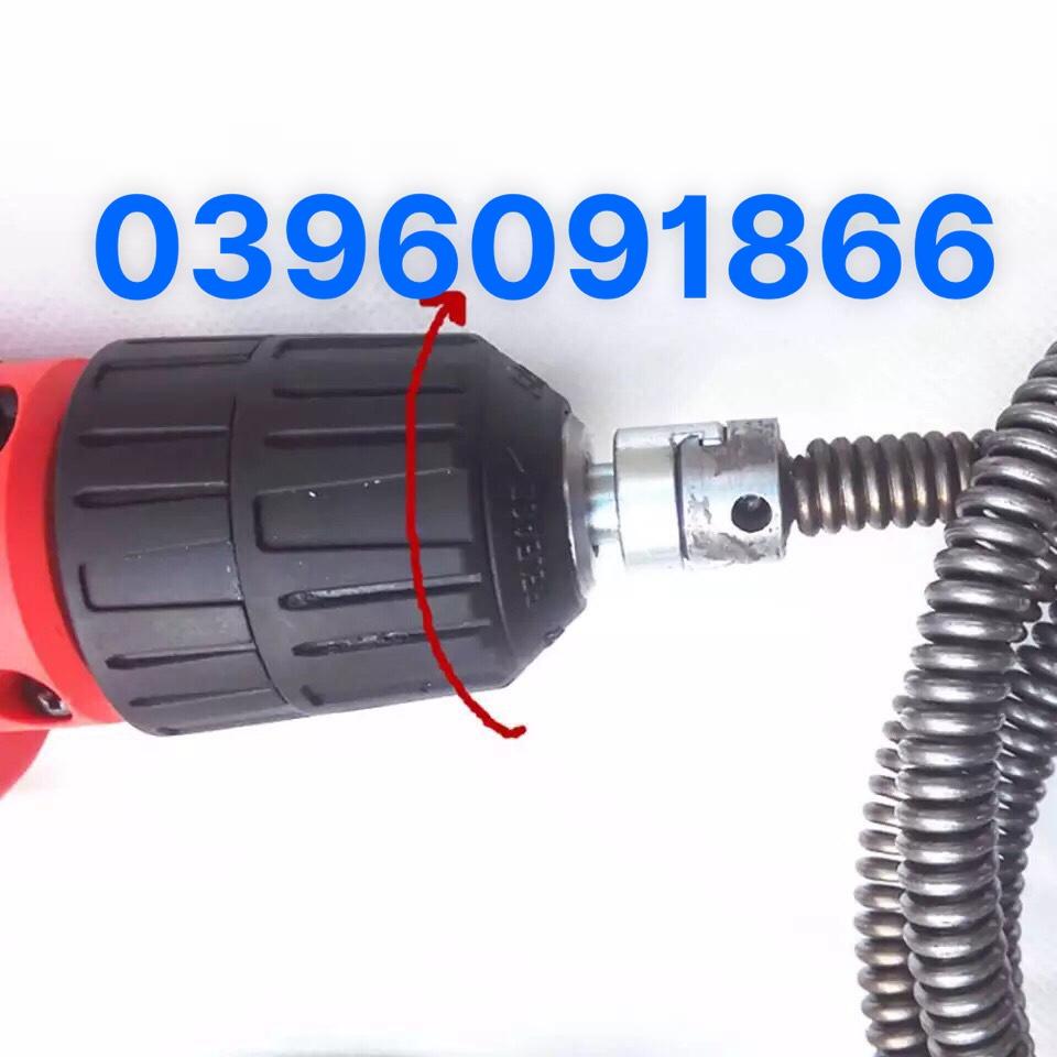 Dây thông tắc cống dùng cho máy khoan phi 16