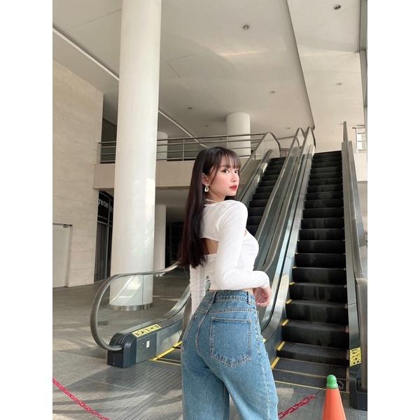 CROPTOP YẾM LIỀN ÁO CUT OUT LƯNG (MH12