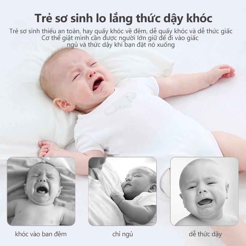 [Einmilk.ân ninh] khăn bông quấn bé sơ sinh hình chữ U bảo vệ đầu bé SWA