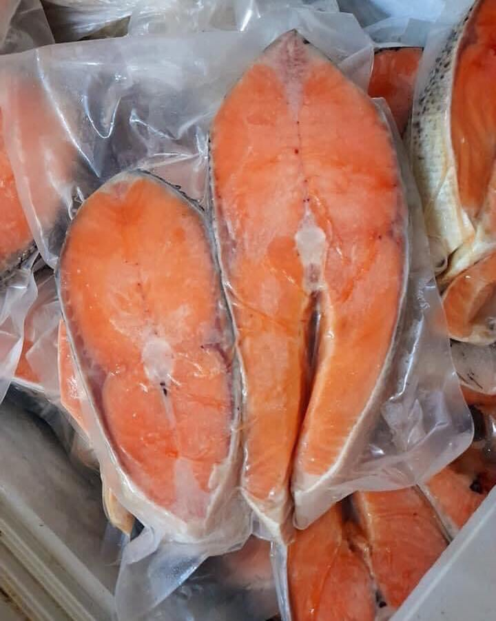 Cá hồi cắt khúc - 1 túi 1kg 2 khúc đông lạnh