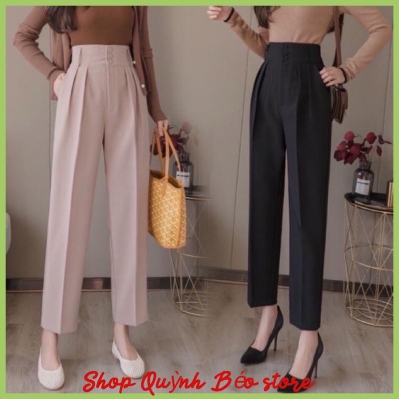 Quần Baggy cạp cao bản to 3 khuy