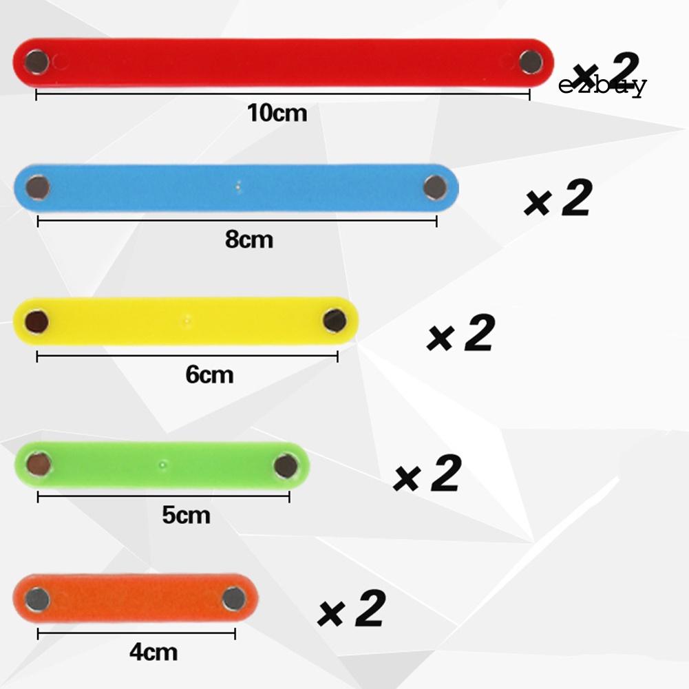 Set 10 Thanh Nam Châm 4-10cm Hỗ Trợ Dạy Học Cho Bé